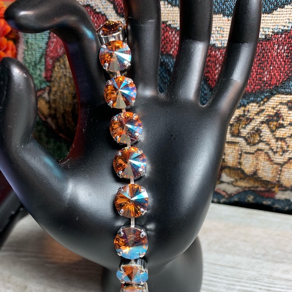 Handmade Swarovski “Light Colorado Topaz Shimmer” - Picture 4 of 8